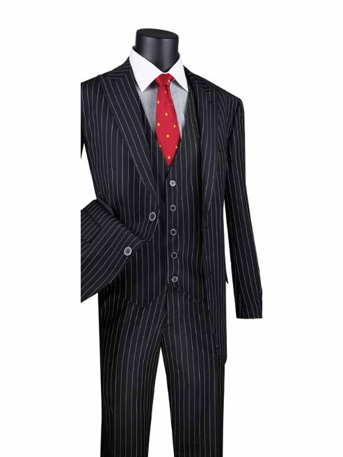 Executive Three-Piece Suit, Wool Feel