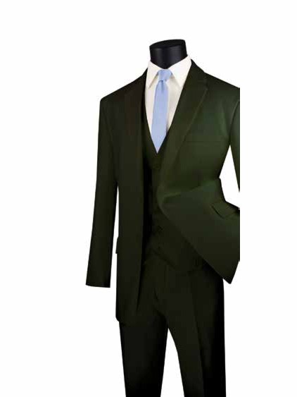 Executive Three-Piece Suit, Wool Feel