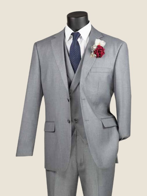 Modern Three-Piece Suit, Wool Feel
