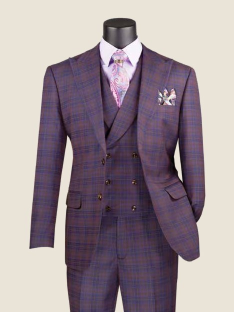 Modern Three-Piece Suit, Wool Feel