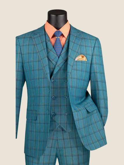Modern Three-Piece Suit, Wool Feel