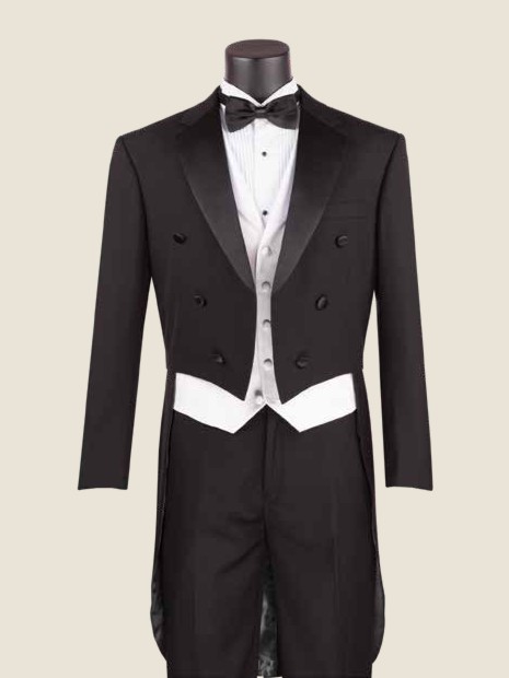 Regular Three-Piece Tuxedo, Wool Feel